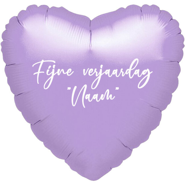 Folieballon Hart Metallic Lila