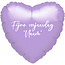 Folieballon Hart Metallic Lila