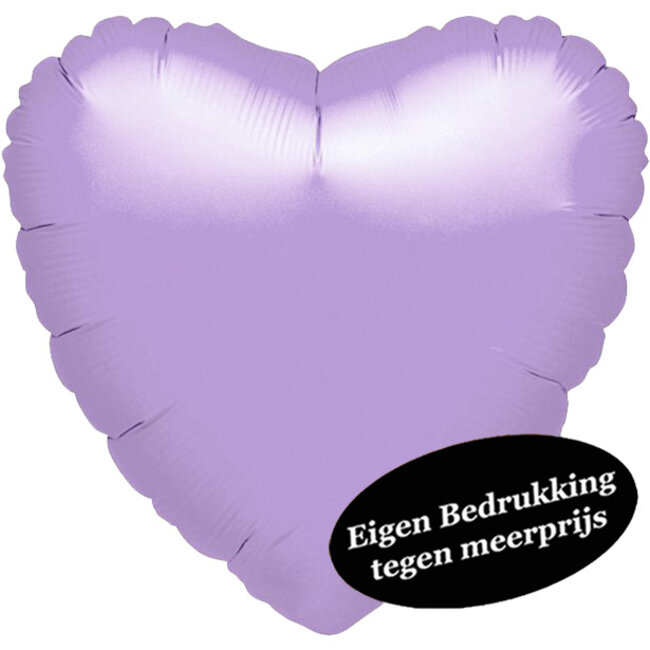 Folieballon Hart Metallic Lila