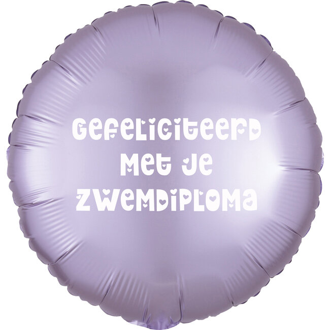 Folieballon Rond Metallic Lila