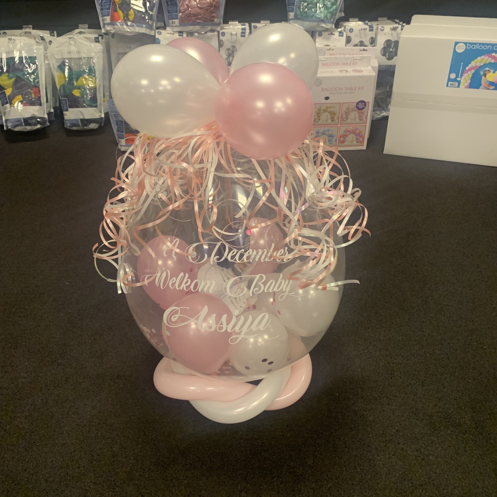 Peer Op de kop van Ontvanger Cadeau Ballon met eigen bedrukking - Stuffer Ballon - Origineel Cadeau -  Zorg voor Party online feestartikelen en ballondecoraties