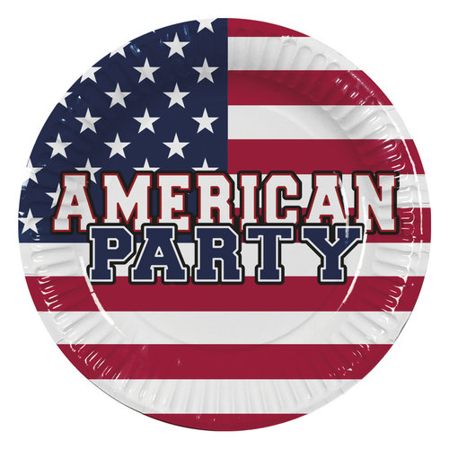 USA Party Bordjes - 10 st - 23cm 