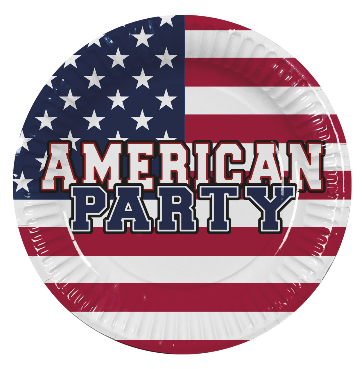 USA Party Bordjes - - 23cm - Zorg Party online feestartikelen en ballondecoraties