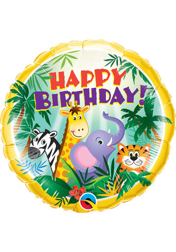Folieballon Jungle Happy Birthday! 