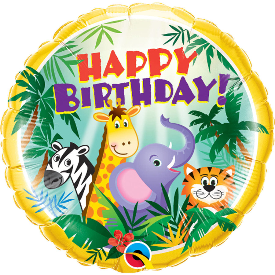 Folieballon Jungle Happy Birthday!-1