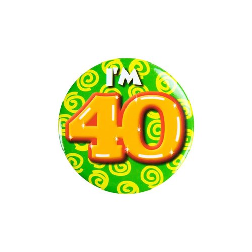 Button I'm 40 