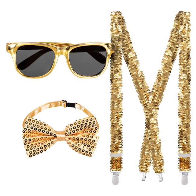 Glitter Accessoires Set - Goud