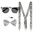 Glitter Accessoires Set - Zilver