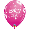 Qualatex Helium ballon It's a Girl Voetjes (28cm)