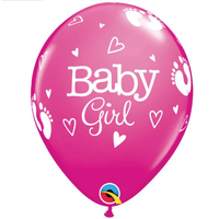 Helium ballon It's a Girl Voetjes (28cm)