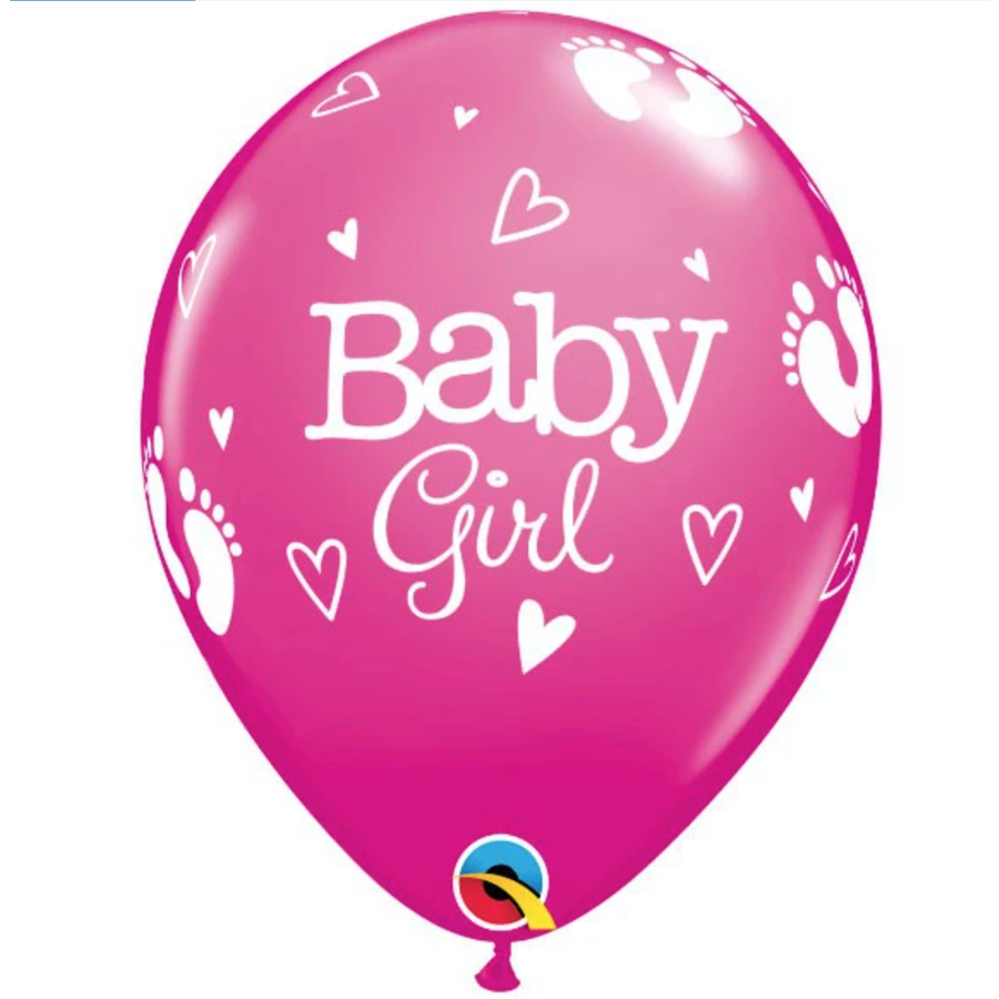 Helium ballon It's a Girl Voetjes (28cm)-1