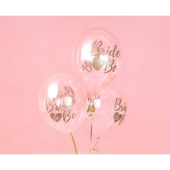 Ballonnen Doorzichtig Bride To Be - Goud