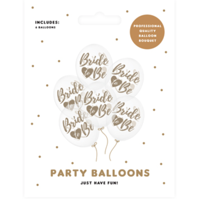 Ballonnen Doorzichtig Bride To Be - Goud
