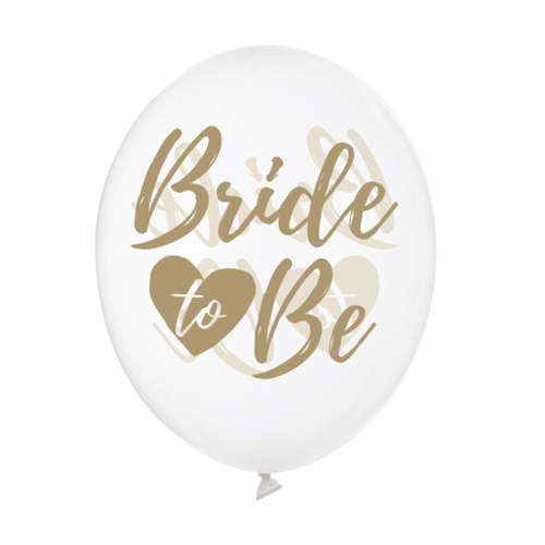 Ballonnen Doorzichtig Bride To Be - Goud 