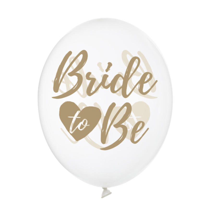 Ballonnen Doorzichtig Bride To Be - Goud-1