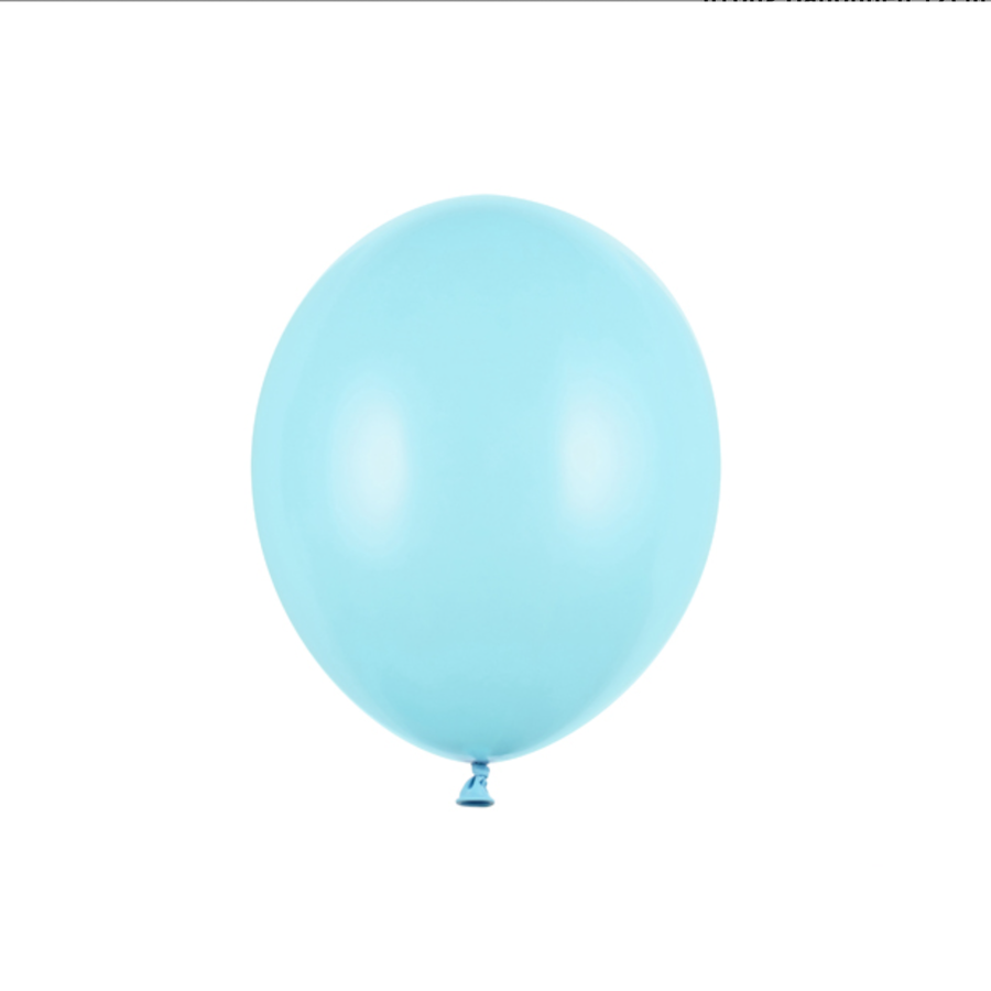 100 Ballonnen Pastel Light Blue - 12 cm-1