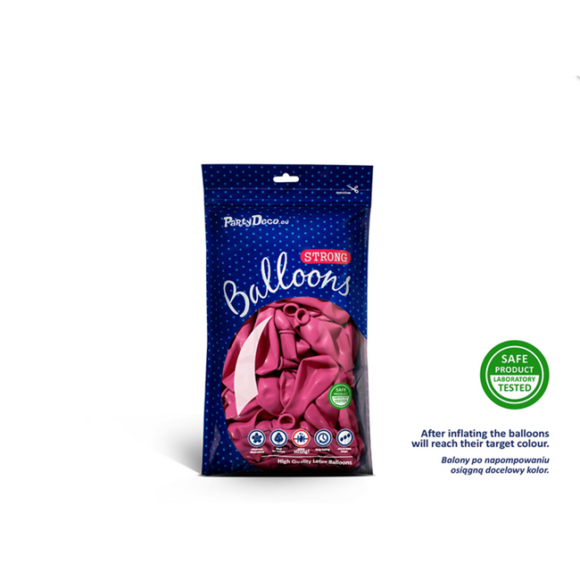 100 Ballonnen Pastel Hot Pink - 12 cm