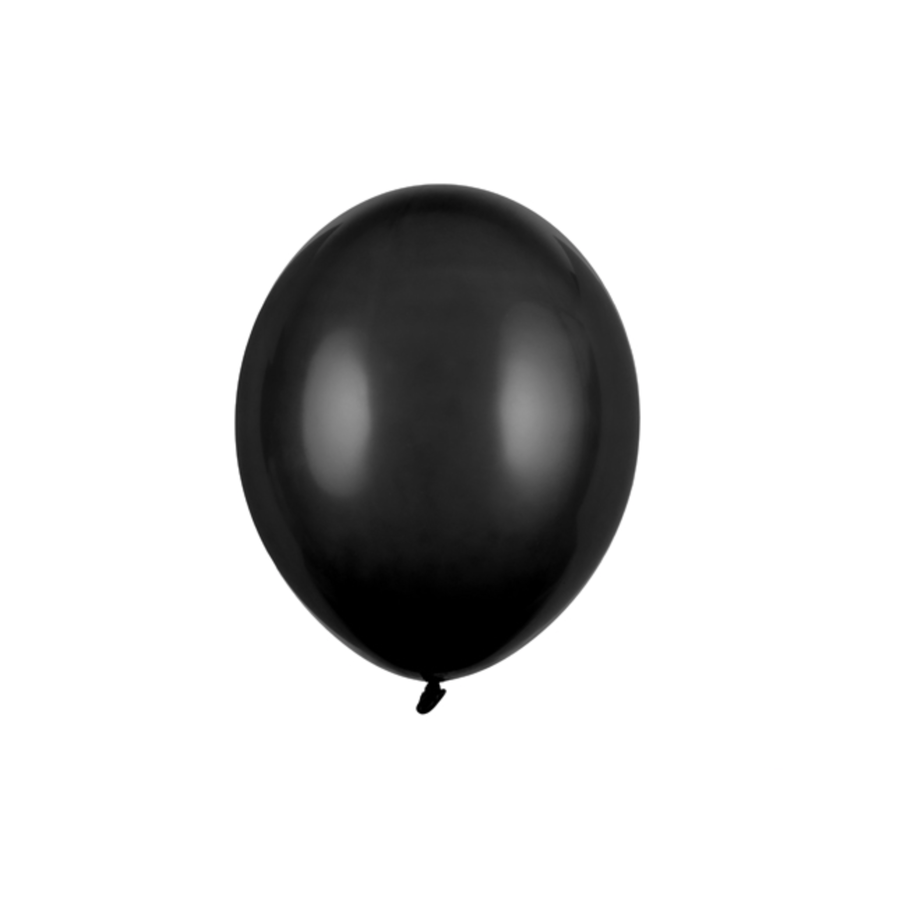 100 Ballonnen Pastel Black - 12 cm-1