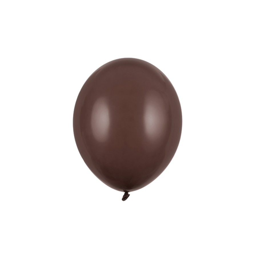 100 Ballonnen Pastel Cocoa Brown - 12 cm-1
