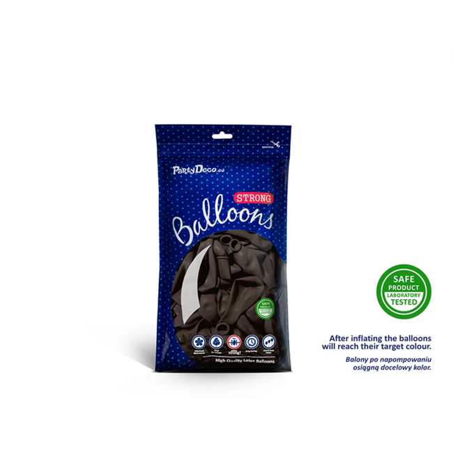 100 Ballonnen Pastel Cocoa Brown - 12 cm