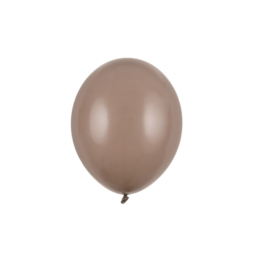 100 Ballonnen Pastel Cappuccino - 12 cm-1