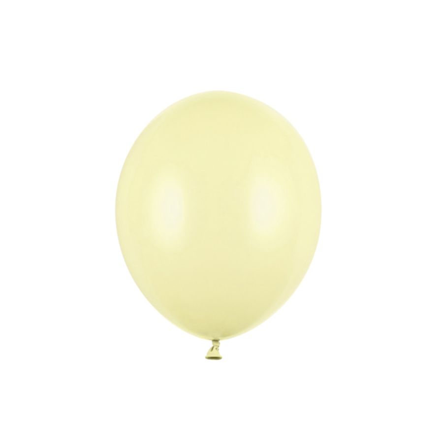 100 Ballonnen Pastel Light Yellow - 12 cm-1