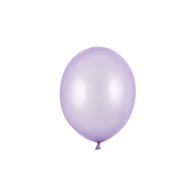 100 Ballonnen Metallic Lila - 12 cm