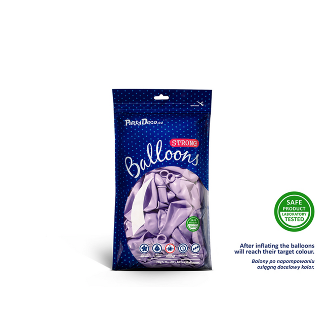 100 Ballonnen Metallic Lila - 12 cm