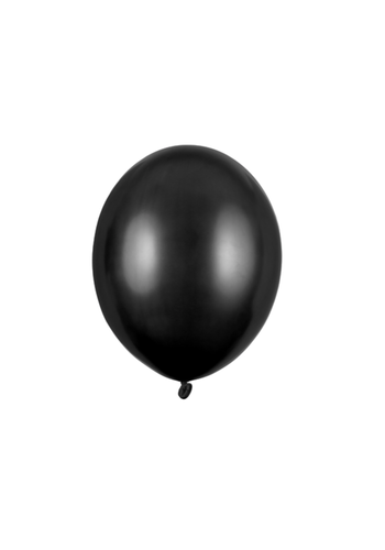 100 Ballonnen Metallic Black - 12 cm 