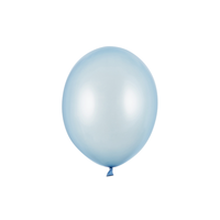 thumb-100 Ballonnen Metallic Baby Blue - 12 cm-1