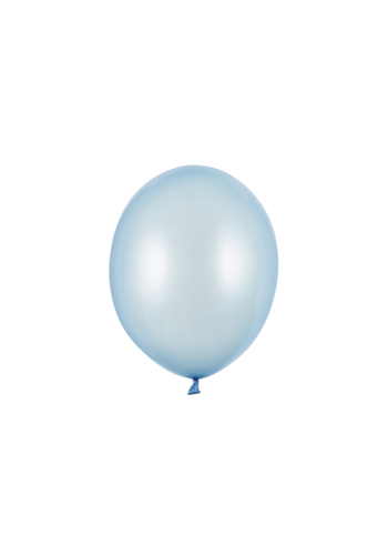 100 Ballonnen Metallic Baby Blue - 12 cm 