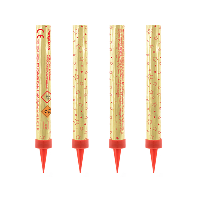 IJsfonteinen Goud - 4st - 12cm