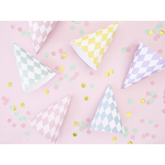 Feest hoedjes Yummy Mix - 6 st