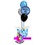 Chrome Blue Set Met Eigen Tekst