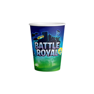 Amscan Fortnite Battle Royal Bekertjes - 8 stuks - 250ml