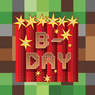Minecraft Servetten B-day Minecraft Minecraft Servetten B-day Minecraft