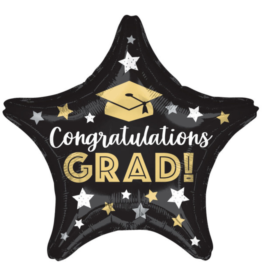 Folieballon Congratulations Grad Stars-1