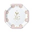 Haza-Witbaard Borden achthoekig "Eid Mubarak" Roze - 8st - 18cm