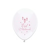 Haza-Witbaard Ballonnen "Eid Mubarak" Roze - 6st - 30cm