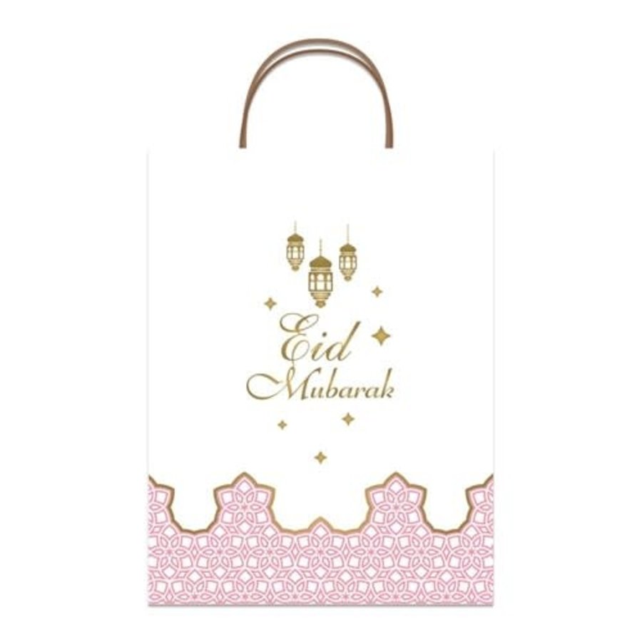 Cadeautas "Eid Mubarak" Roze - 25x13x33cm-1