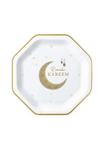 Bordjes "Ramadan Kareem" - 6st - 23cm 