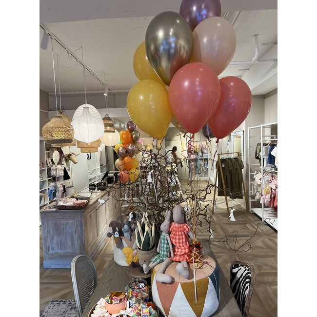 Staander van 10 heliumballonnen