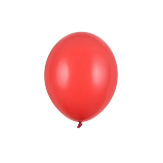 Strong Balloons 100 Ballonnen Metallic Poppy Red - 12 cm