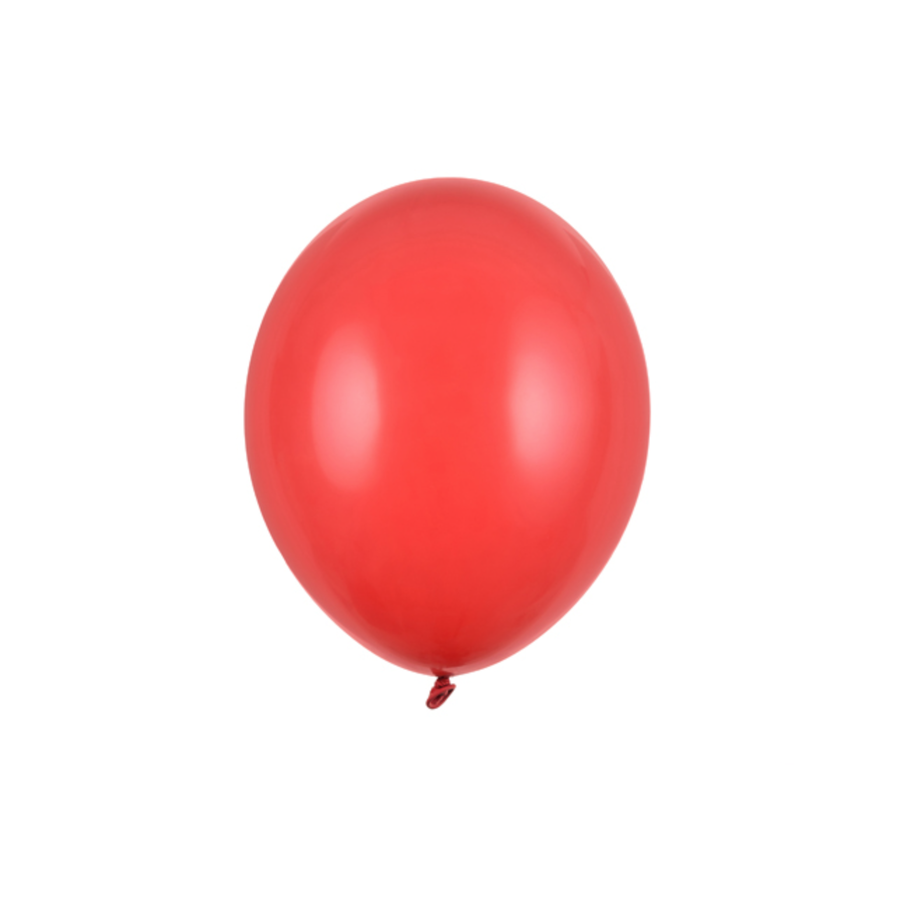 100 Ballonnen Metallic Poppy Red - 12 cm-1