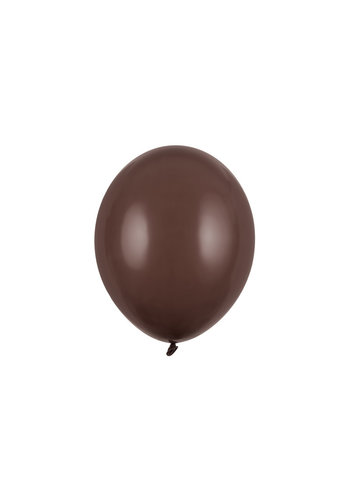 100 Ballonnen Pastel Cocoa Brown - 27 cm 