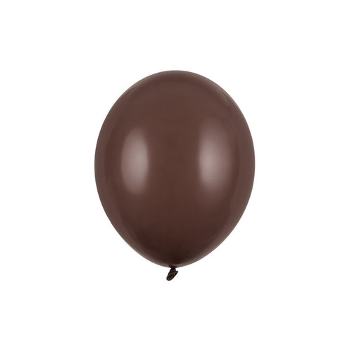 100 Ballonnen Pastel Cocoa Brown - 27 cm 