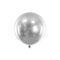 thumb-Ronde ballon 61 cm - chrome zilver - 1 st-1