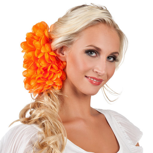 Haar Accessoire Dahlia Oranje 