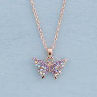 thumb-Butterfly Gem Necklace-1