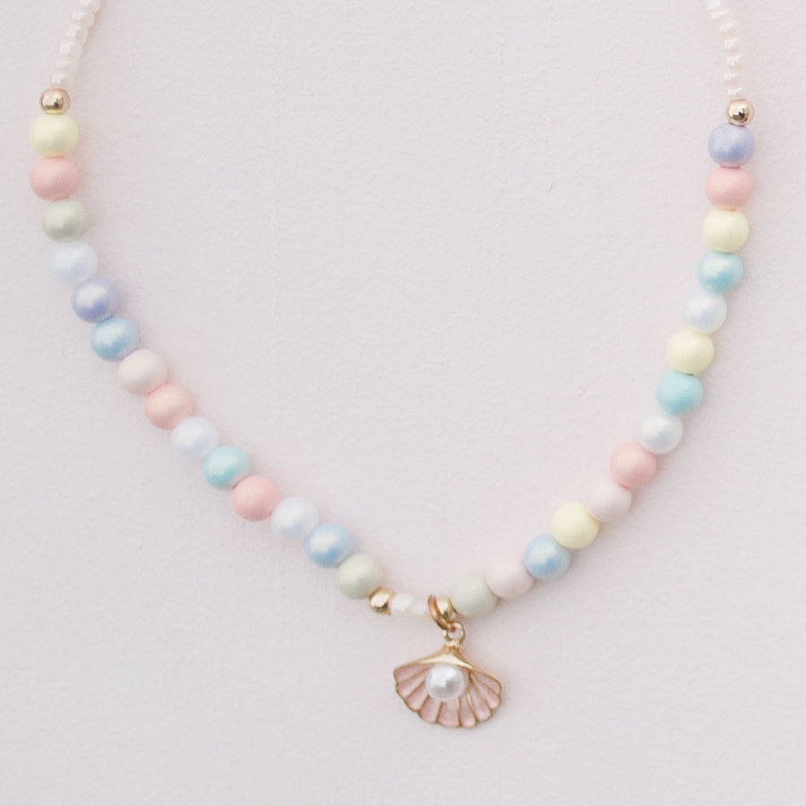 Pastel Shell Necklace-2